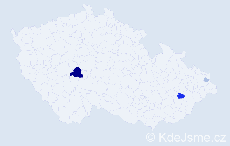 Příjmení: 'Koščaková', počet výskytů 4 v celé ČR