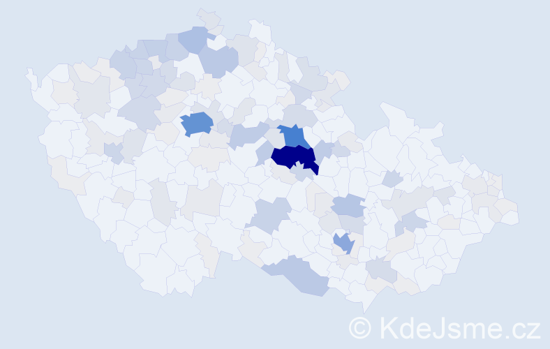 Příjmení: 'Meduna', počet výskytů 579 v celé ČR