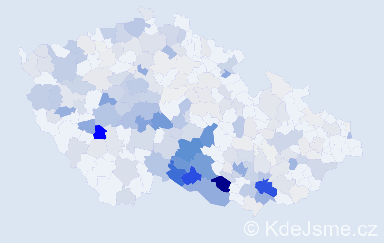 Příjmení: 'Chvátal', počet výskytů 1016 v celé ČR