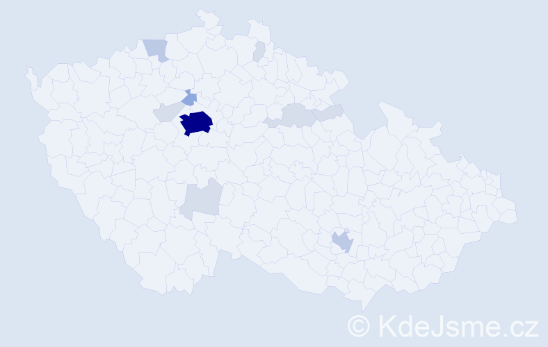 Příjmení: 'Dyachenko', počet výskytů 31 v celé ČR