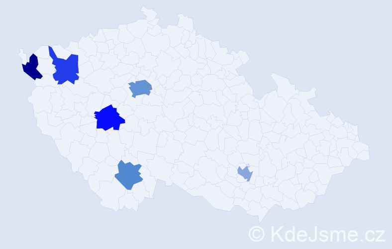 Příjmení: 'Dang Minh', počet výskytů 10 v celé ČR