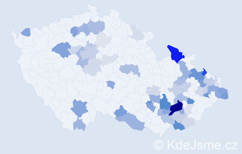 Příjmení: 'Minksová', počet výskytů 184 v celé ČR