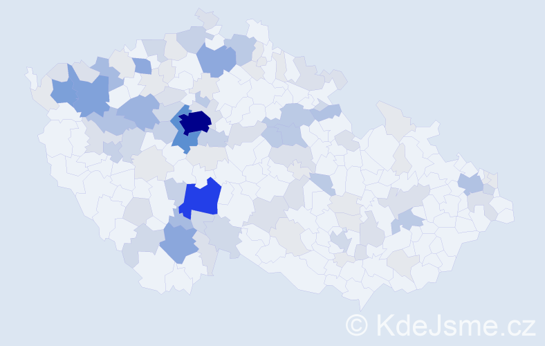 Příjmení: 'Fáberová', počet výskytů 333 v celé ČR