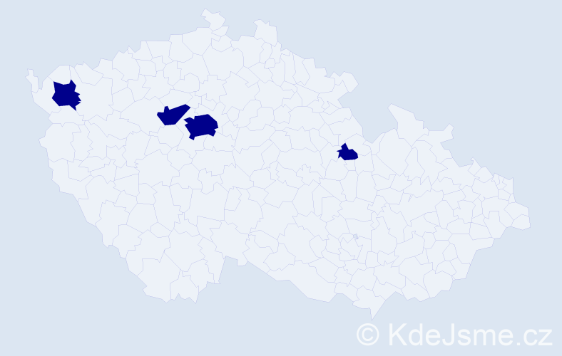 Příjmení: 'Bertelman', počet výskytů 4 v celé ČR