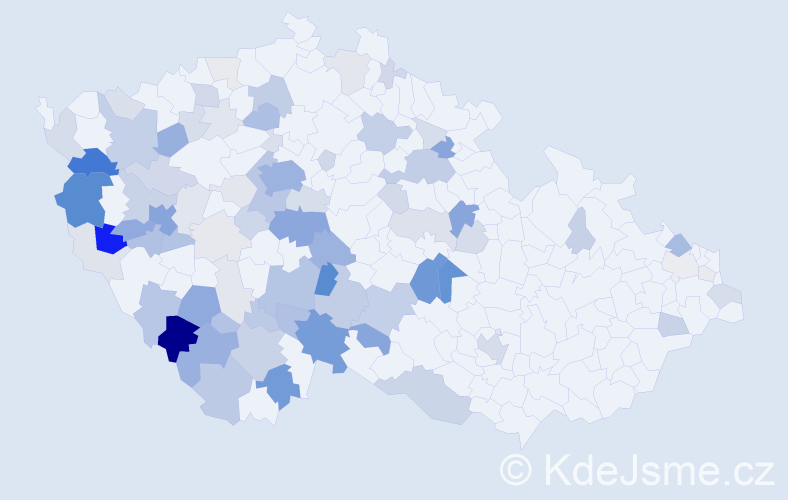 Příjmení: 'Zídek', počet výskytů 321 v celé ČR