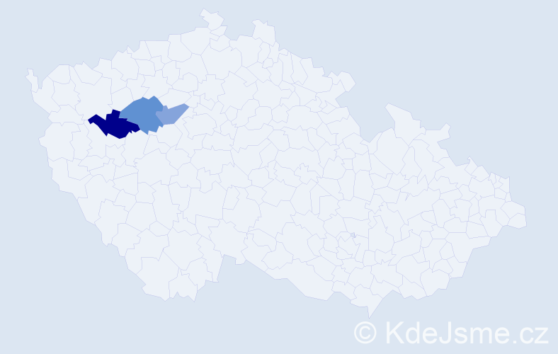 Příjmení: 'Cmurová', počet výskytů 3 v celé ČR