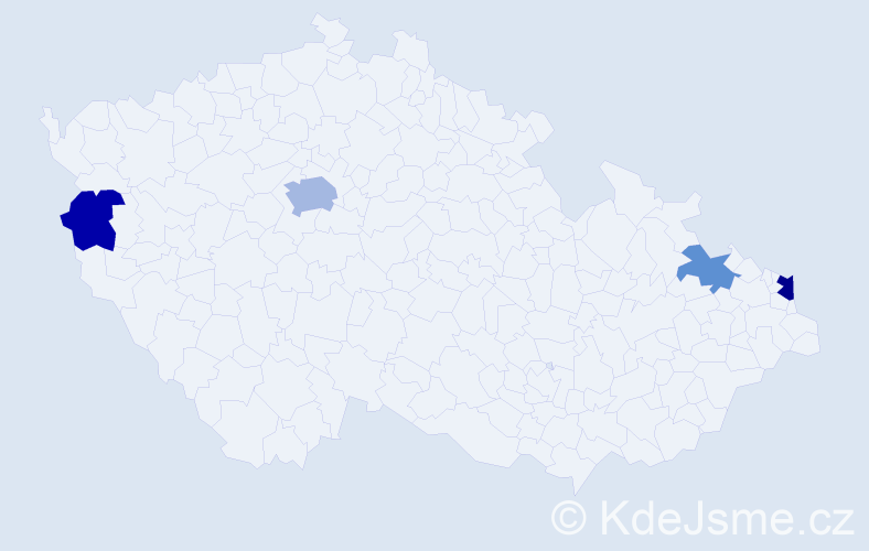 Příjmení: 'Potfajová', počet výskytů 7 v celé ČR