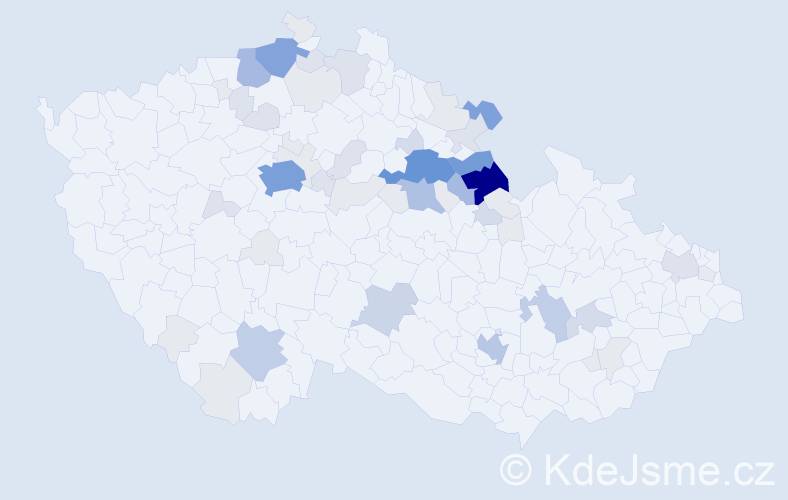Příjmení: 'Ehl', počet výskytů 219 v celé ČR