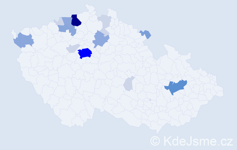 Příjmení: 'Tietze', počet výskytů 59 v celé ČR