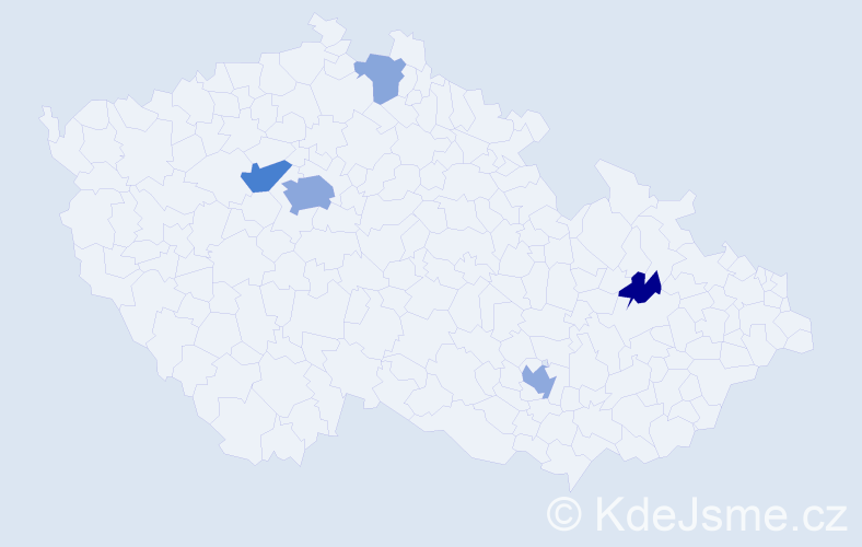 Příjmení: 'Michajluk', počet výskytů 12 v celé ČR