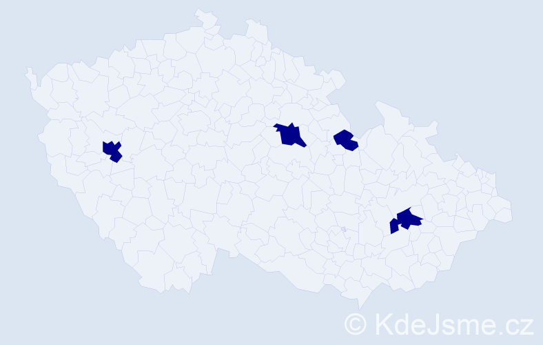 Příjmení: 'Marinchan', počet výskytů 4 v celé ČR