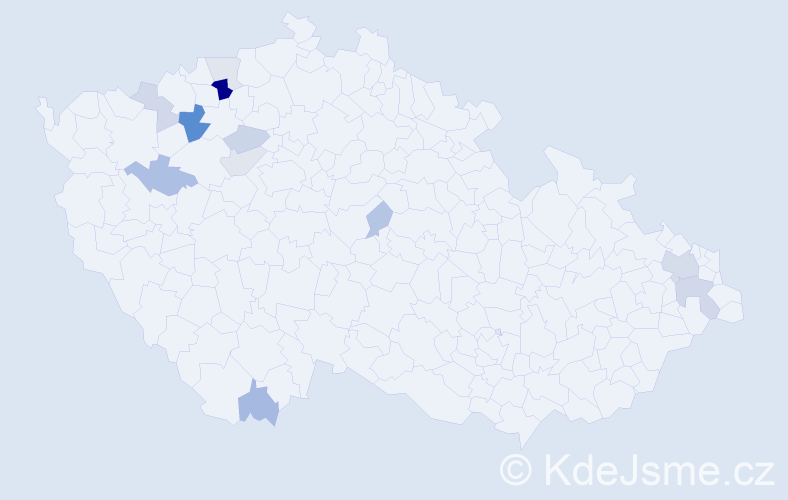 Příjmení: 'Karchňak', počet výskytů 24 v celé ČR