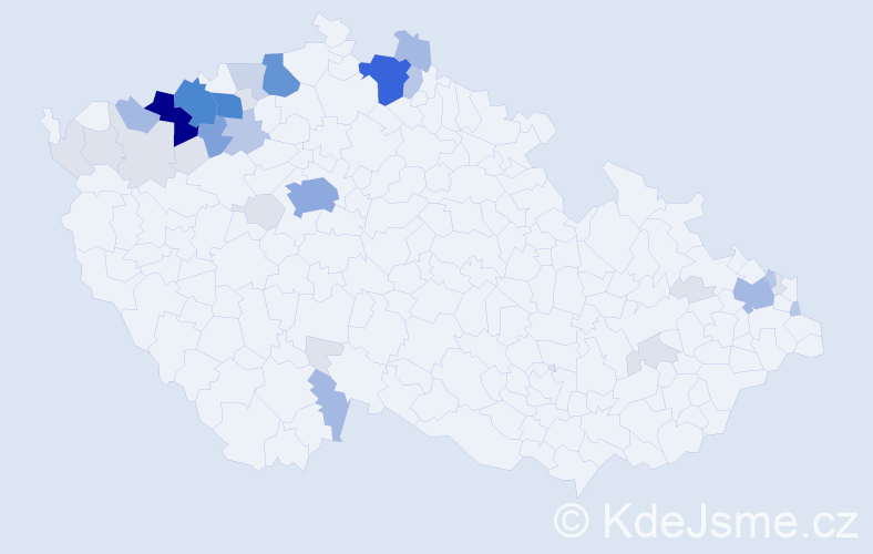 Příjmení: 'Makuňa', počet výskytů 129 v celé ČR