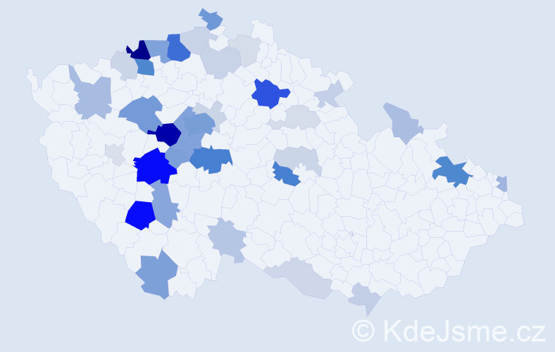Příjmení: 'Korejsová', počet výskytů 134 v celé ČR