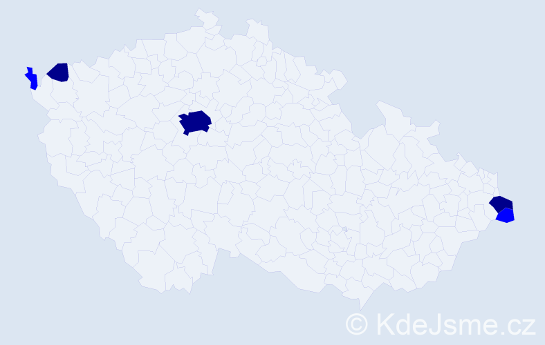 Příjmení: 'Popyková', počet výskytů 8 v celé ČR