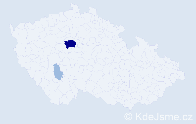 Příjmení: 'Schermer', počet výskytů 5 v celé ČR