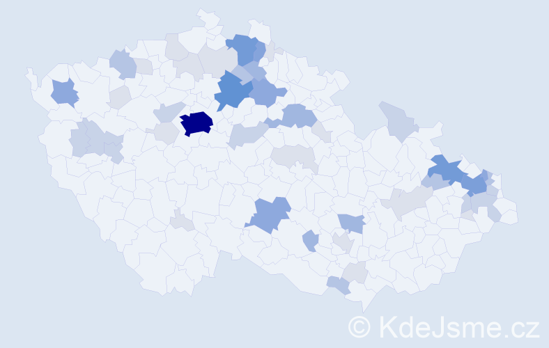 Příjmení: 'Ruta', počet výskytů 147 v celé ČR