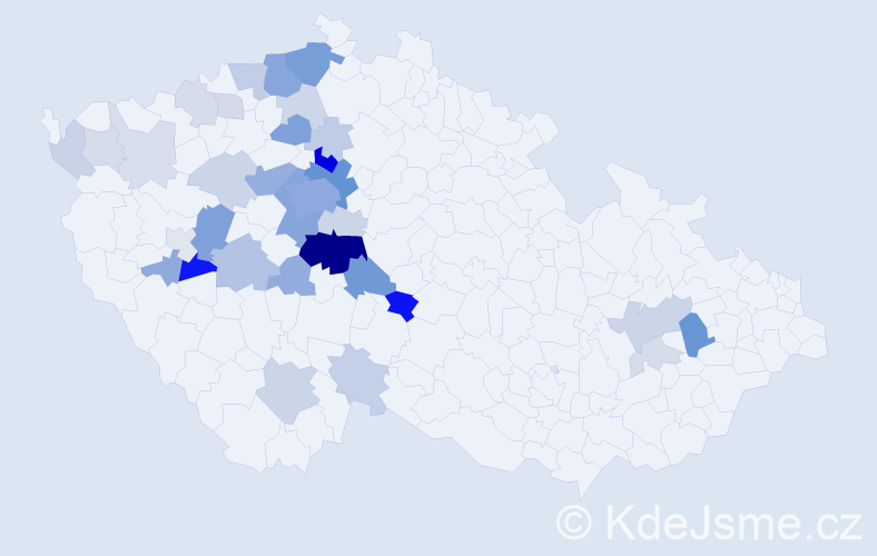 Příjmení: 'Zoula', počet výskytů 113 v celé ČR