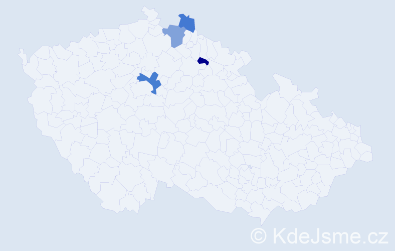 Příjmení: 'Ferlesová', počet výskytů 7 v celé ČR