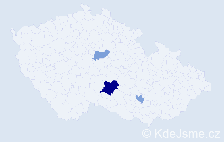 Příjmení: 'Atanasčev', počet výskytů 8 v celé ČR
