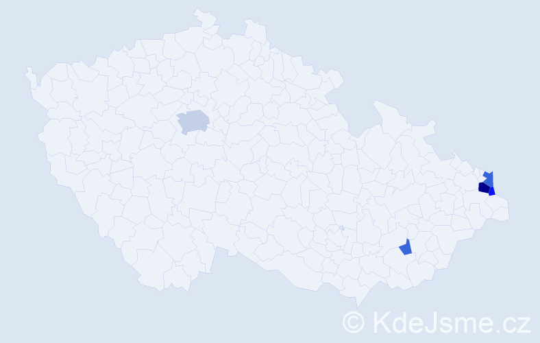 Příjmení: 'Donathová', počet výskytů 11 v celé ČR