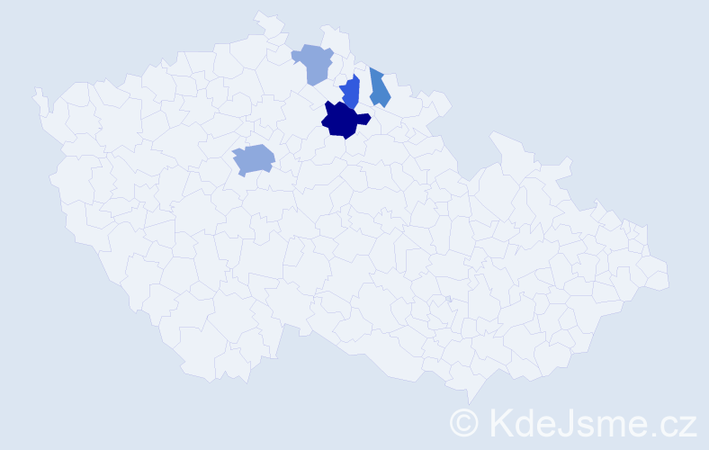 Příjmení: 'Gaubmannová', počet výskytů 12 v celé ČR