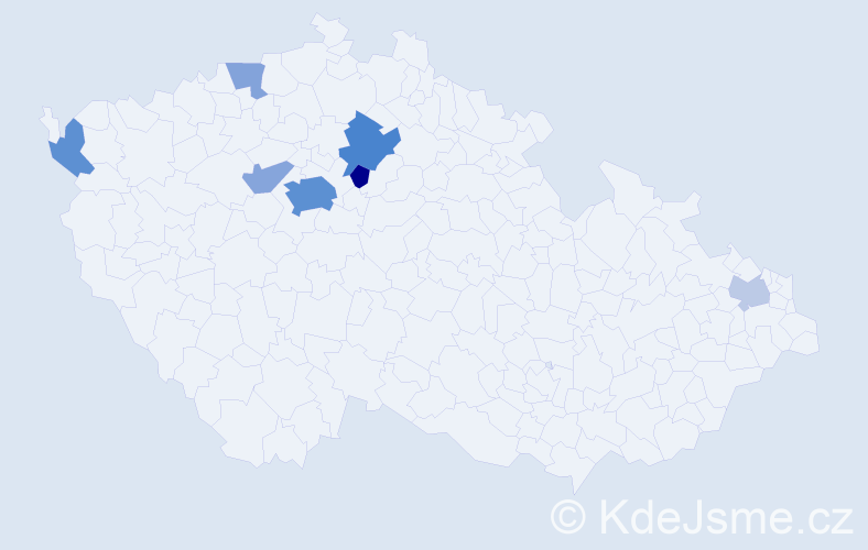 Příjmení: 'Shapovalova', počet výskytů 20 v celé ČR