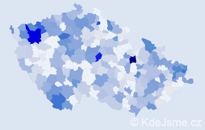 Příjmení: 'Nagyová', počet výskytů 1048 v celé ČR