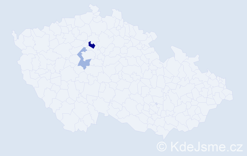 Příjmení: 'Veklynec', počet výskytů 3 v celé ČR