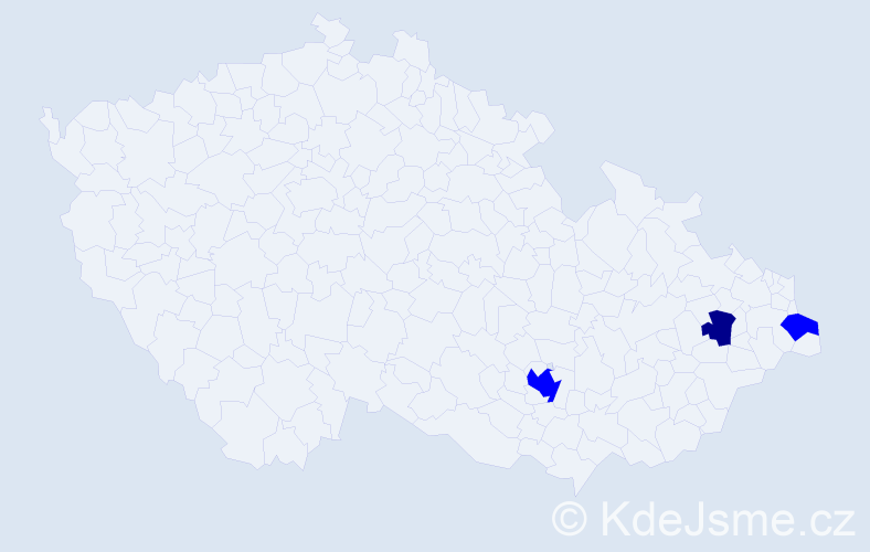 Příjmení: 'Swiač', počet výskytů 7 v celé ČR