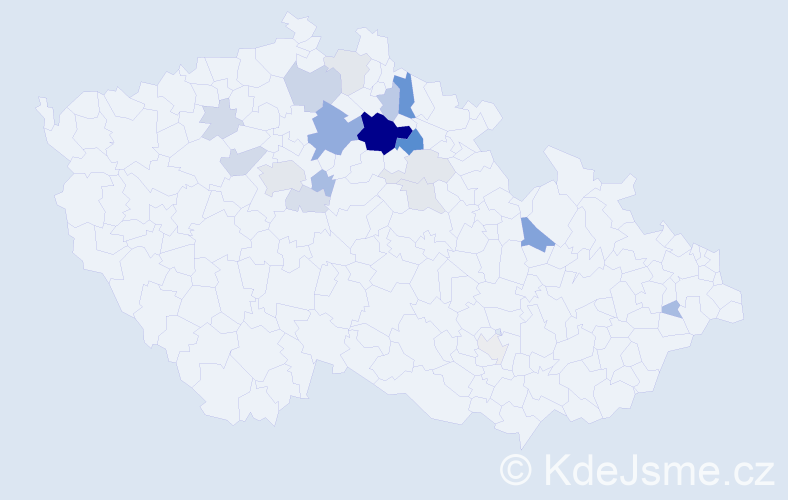 Příjmení: 'Rančáková', počet výskytů 52 v celé ČR