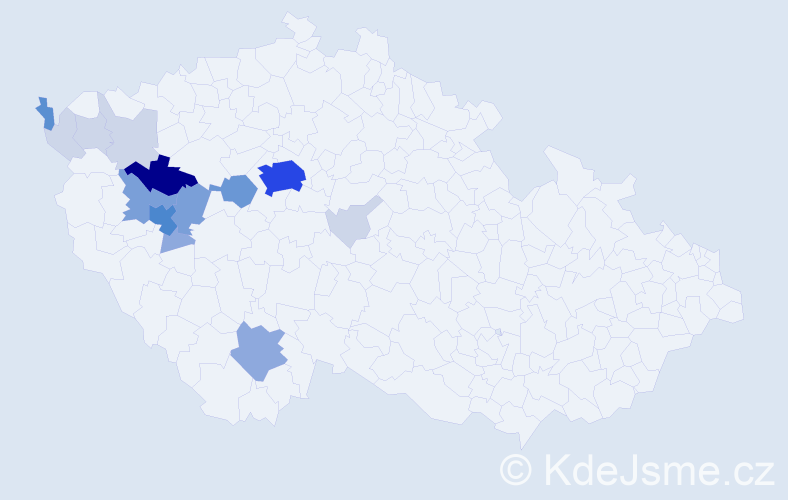 Příjmení: 'Patejdlová', počet výskytů 57 v celé ČR