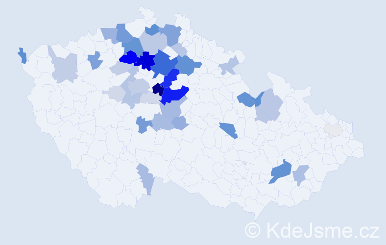 Příjmení: 'Balšánková', počet výskytů 150 v celé ČR