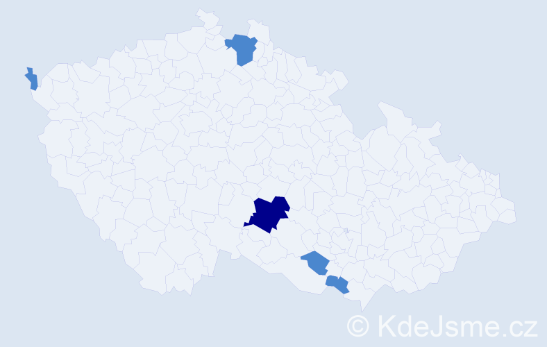 Příjmení: 'Búzik', počet výskytů 7 v celé ČR