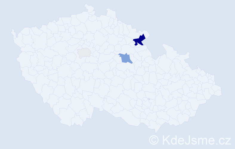 Příjmení: 'Hentzlová', počet výskytů 8 v celé ČR