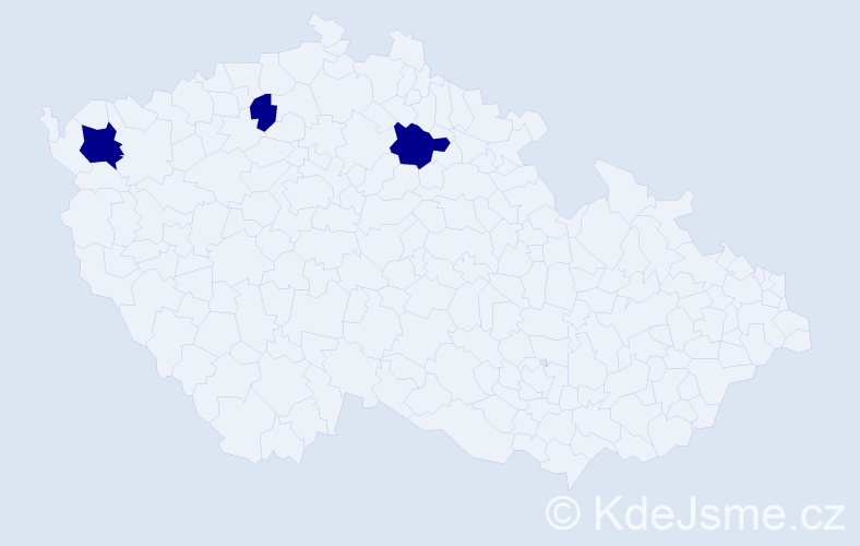Příjmení: 'Ermisch', počet výskytů 3 v celé ČR