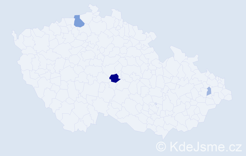 Příjmení: 'Kuchtiak', počet výskytů 8 v celé ČR