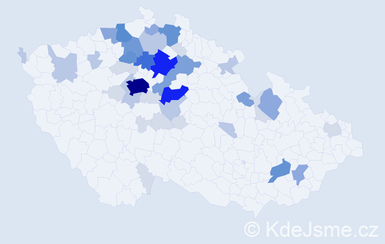 Příjmení: 'Balšánková', počet výskytů 150 v celé ČR