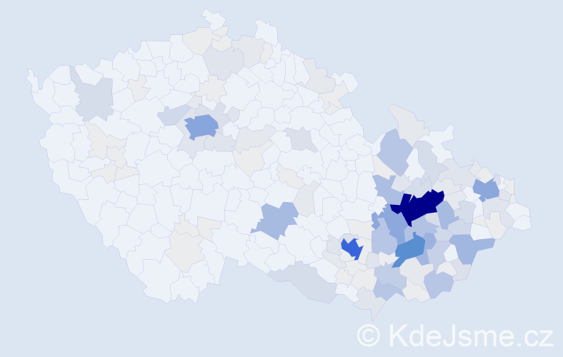 Příjmení: 'Stratil', počet výskytů 576 v celé ČR