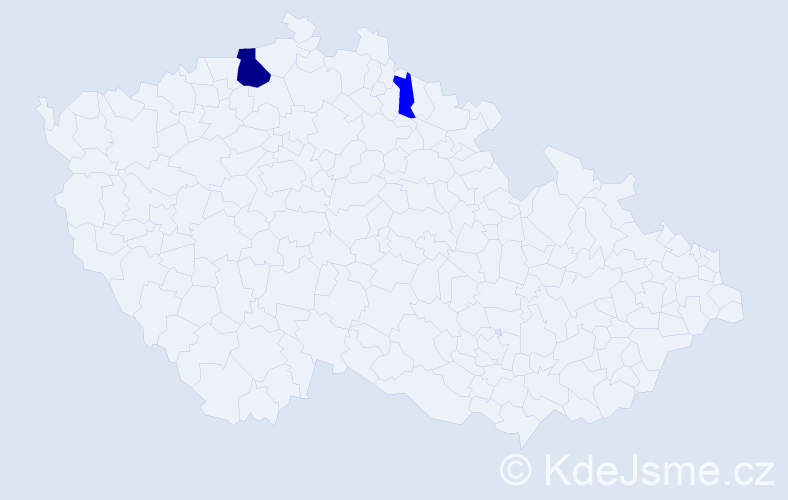 Příjmení: 'Kalafútová', počet výskytů 3 v celé ČR