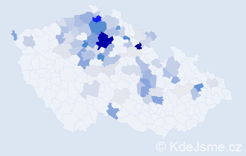 Příjmení: 'Libich', počet výskytů 257 v celé ČR