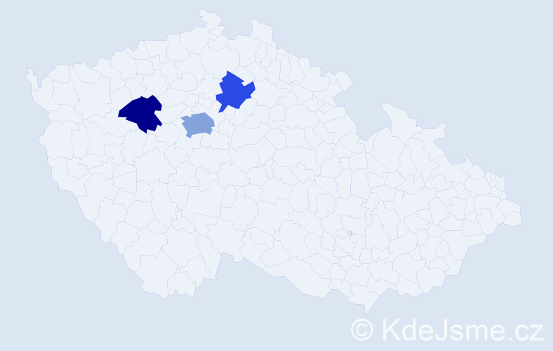 Příjmení: 'Ushakov', počet výskytů 5 v celé ČR