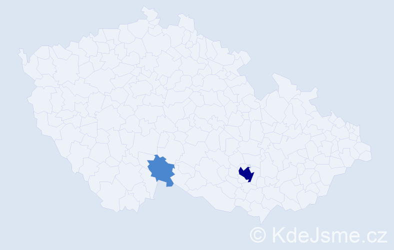 Příjmení: 'Ramič', počet výskytů 4 v celé ČR
