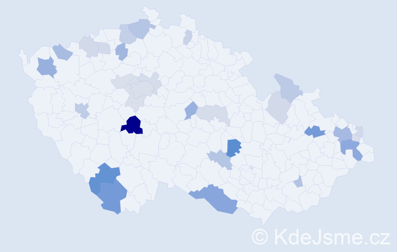 Příjmení: 'Nemethová', počet výskytů 62 v celé ČR