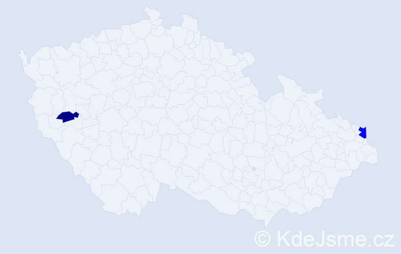 Příjmení: 'Krzanowski', počet výskytů 3 v celé ČR