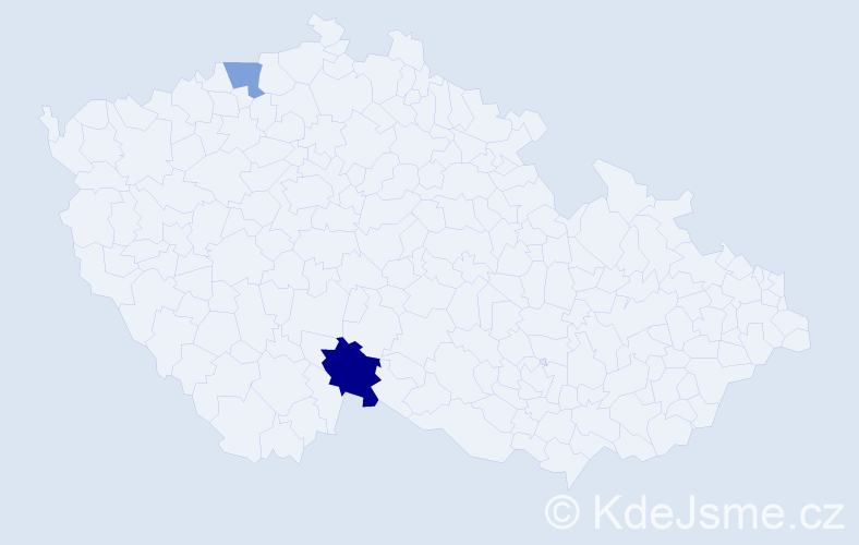Příjmení: 'Pleyelová', počet výskytů 6 v celé ČR
