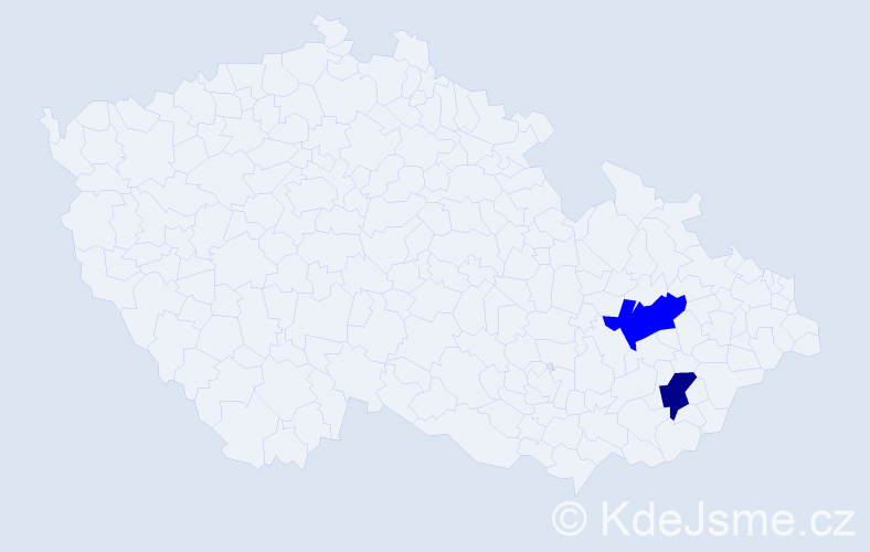 Příjmení: 'Tylajková', počet výskytů 7 v celé ČR