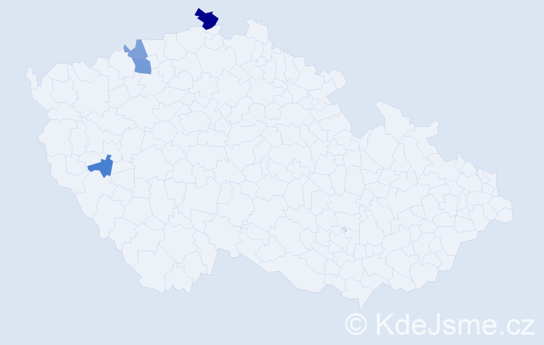 Příjmení: 'Hahnel', počet výskytů 7 v celé ČR