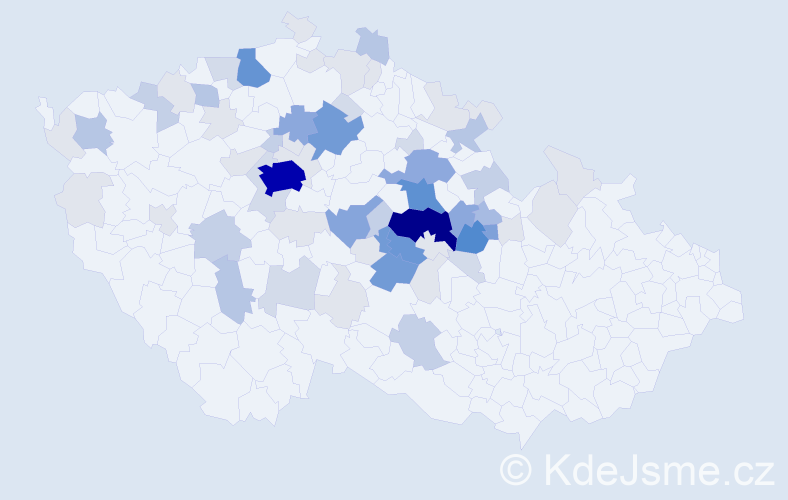 Příjmení: 'Bohuňková', počet výskytů 257 v celé ČR