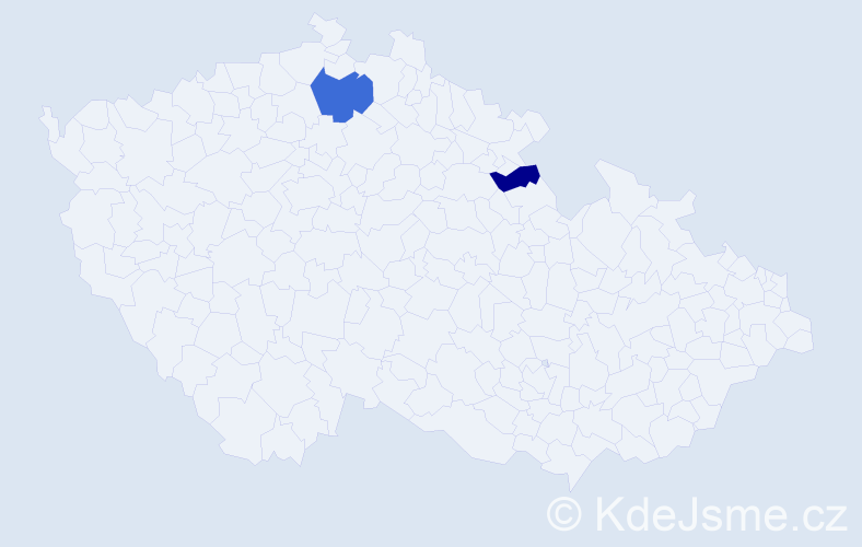 Příjmení: 'Kattirsová', počet výskytů 3 v celé ČR